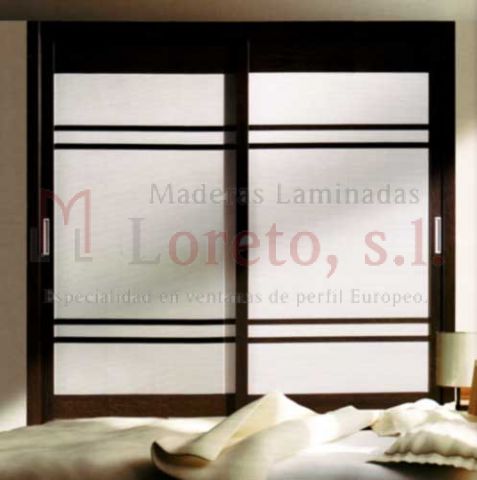 Puertas Armario Corredero Japones Blanco Wenge